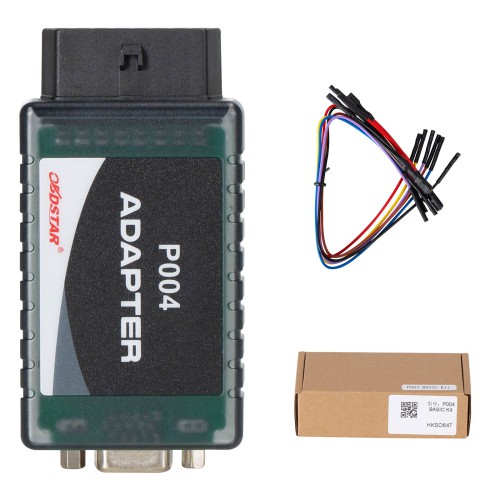 OBDSTAR P004 V2.0 Airbag Reset Kit P004 V2.0 Adapter + P004 Jumper for X300 DP PLUS Covers 89 Brands and Over 12000 ECU Part No.